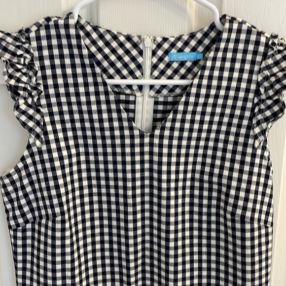 J. McLaughlin Joselyn Gingham Ruffle Midi Dress - Picture 2 of 14